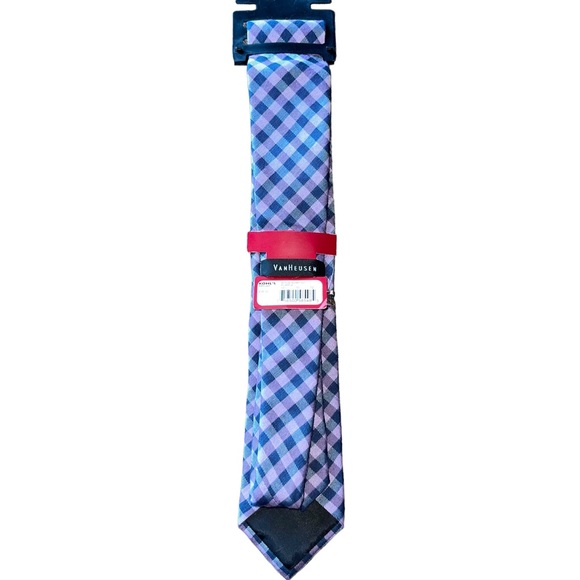 VanHeusen Purple Plaid Flex Collar - Picture 6 of 7